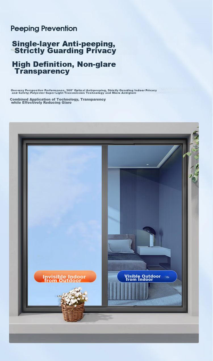Jinlongxing Blackout Glass Sticker Window Film Bathroom Privacy Anti-Peeping Sunshade Full Blackout Film 0.9*2m 11