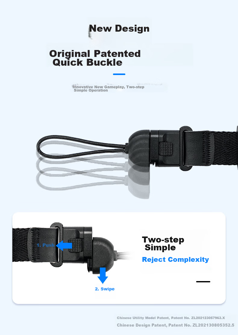 JJC Camera Shoulder Strap, Strap, Lanyard, Quick-Release for DSLR Cameras, Can Be Worn Over Neck Or Crossbody, Suitable for Canon, Nikon, Sony, Fuji (Random Old Or New Version) 4