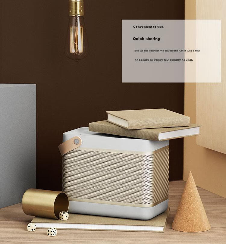 B&O Beolit20 Bluetooth Speaker, Wireless Charging, Portable Outdoor Handheld, B&O Audio, Misty Gray, Mid-Autumn Festival Gift [Gong Jun Endorsed] 5