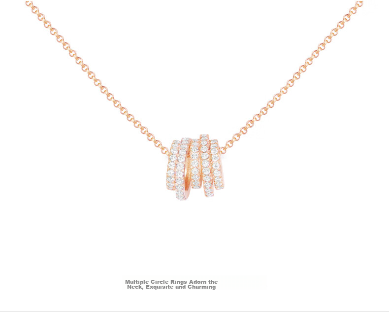 APM Monaco Multi-Loop Lucky Slim Waist Necklace Sweater Chain Women's Light Luxury High-End Gift for Wome 3