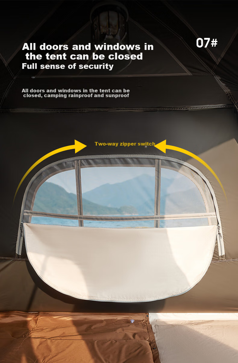CAMEL Outdoor Camping Tent And Canopy Two-In Portable Sun Protection Thickened Black Gel Camping Tent 173BA6B112 17