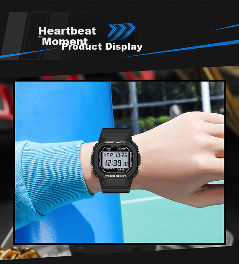 AELVO Electronic Watch, for Middle And High School Students, Teenagers, Boys' Birthday Gift, Sports Bracelet, for Ages 12-14 14