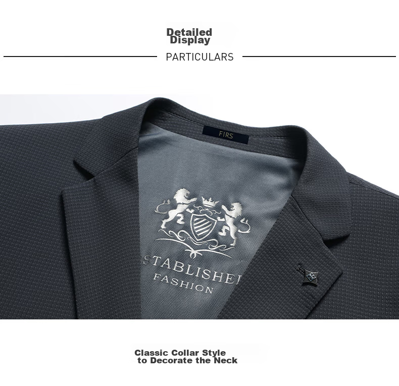 FIRS Anti-Wrinkle Non-Iron Men's Four-Season Business Casual Suit Jacket Professional Workwear Outerwear 18