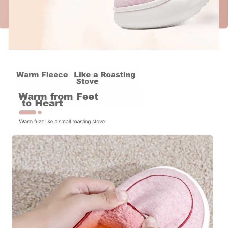 Huili Cotton Slippers, Thick Autumn And Winter Indoor/outdoor Couple Non-Slip Fleece-Lined Warm Cotton Shoes, HL0676, Brown, Size 42-43 11