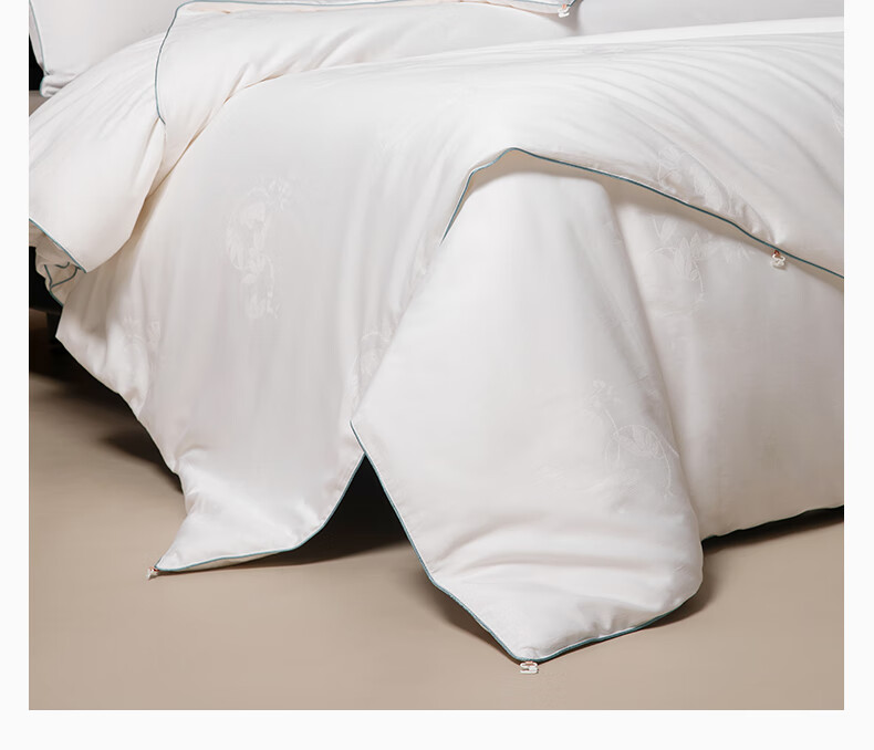 SILKUEEN [Lanyu] 100% Premium Mulberry Silk Comforter Core, All-Season Parent-Child Silk, Weight 1+3 Jin (500g), 220*240cm [White] 7