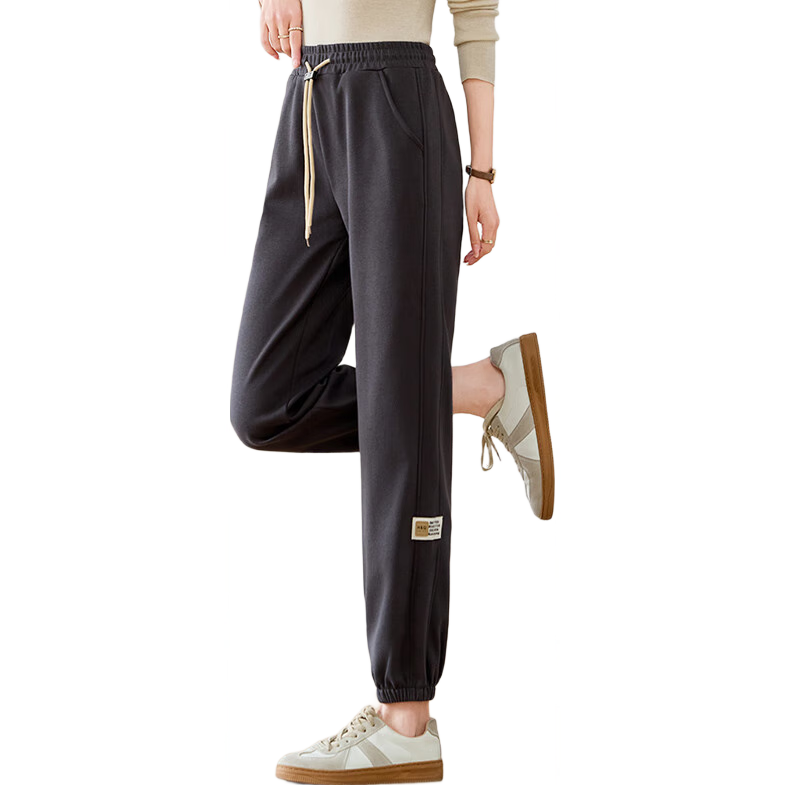 Halo Queen Women's Joggers with Elastic Waistband And Drawstring, Casual Pants for Spring And Autumn, Loose-Fitting Slimming Sweatpants H13QR1953