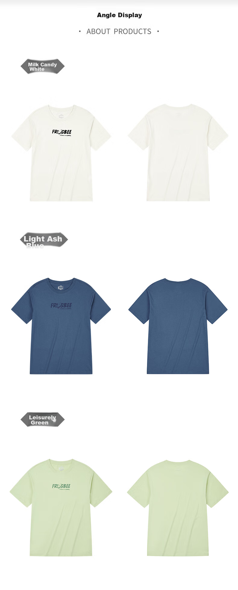 361° T-Shirt Short Sleeve Summer Unisex Breathable Loose Fit Printed Crew Neck Sports Casualwear 632623109-5 64