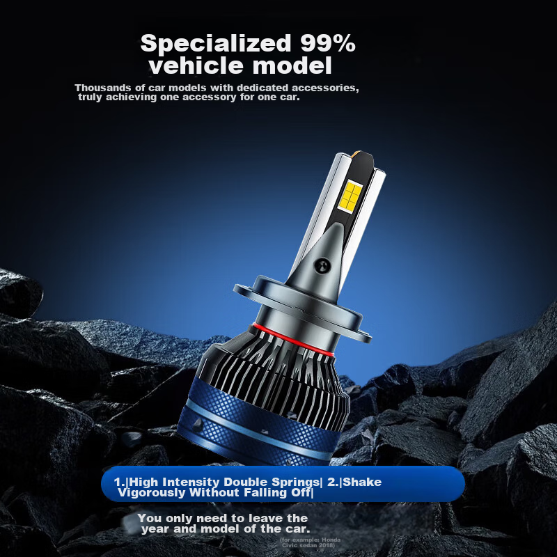Baoxiang Car LED Headlights, Bulbs, Laser Headlights, Non-Destructive Installation, Ultra-Bright Car Lights, High Beam, Low Beam/9012