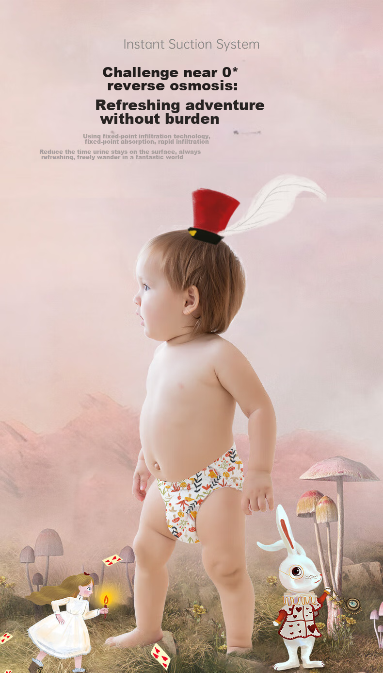 Bebetour Alice Dream Pull-Up Diapers, Size L, 36 Pieces (9-14kg), Night Use, Luxury Soft Comfort, Targeted Absorptio 5