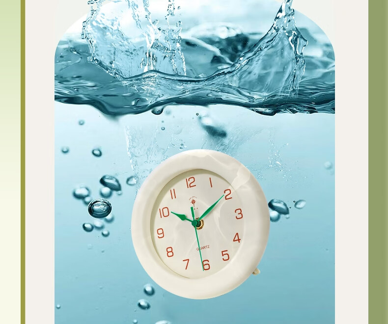 POLARIS Table Clock, Living Room Luxury Desktop Ornament, Waterproof Timepiece, Internet-Famous Cream Style Desk Clock, New Year Refreshing Gift, Back-To Seaso 15