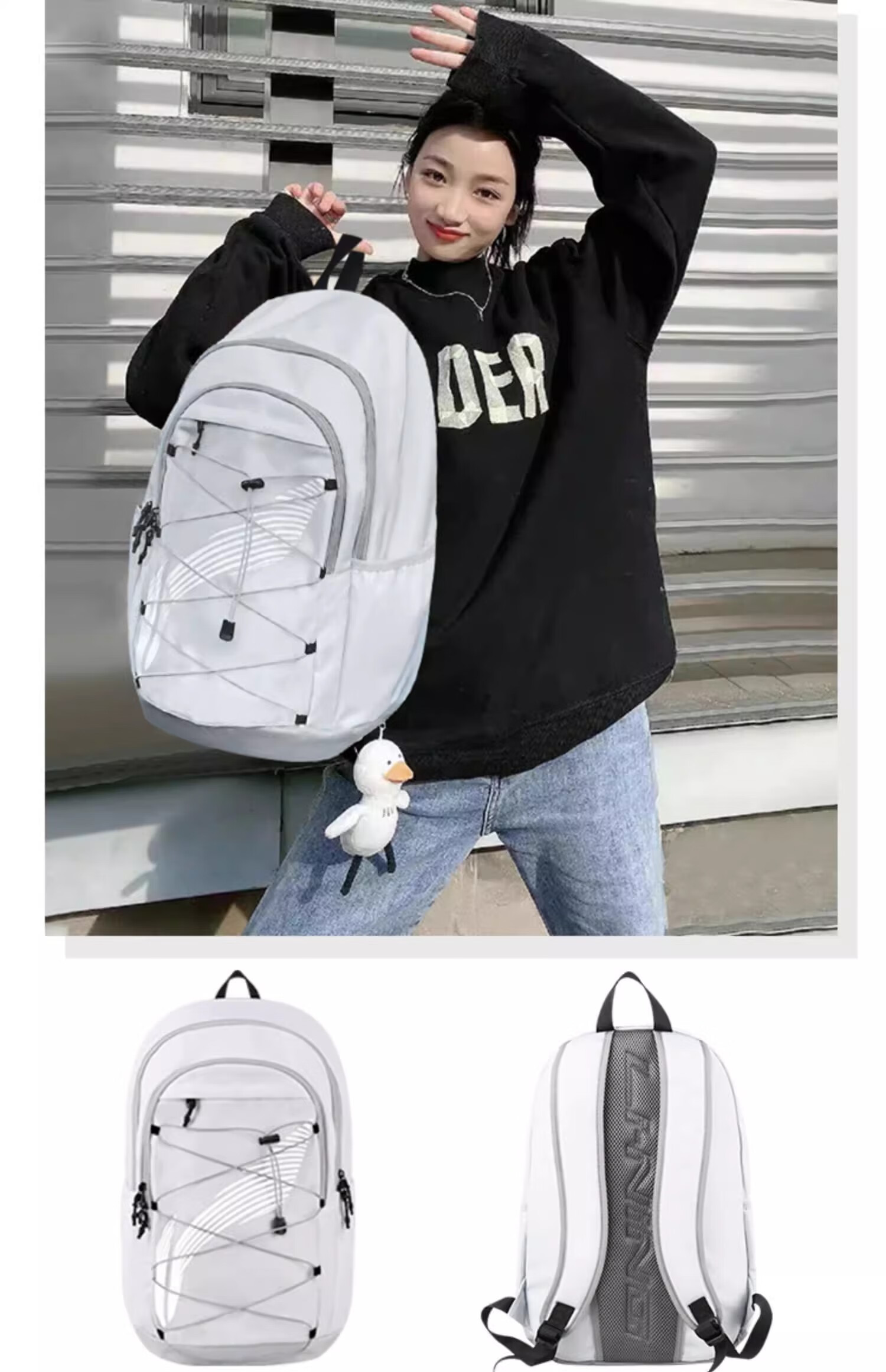 Li-Ning Backpack, Large Capacity School Bag for Men, Middle School High School College Students, Basketball Travel Outdoor Sports Backpack for Wome 28