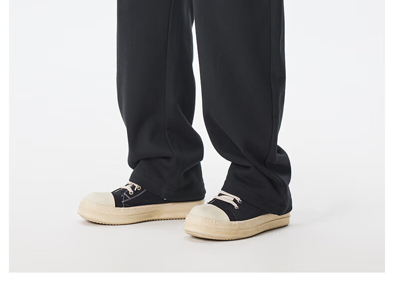 CHINISM Casual Pants, American-Style Curved Knife Pants, Straight-Leg Trendy Fashion Sweatpants, Sports Pants, Loose-Fitting Trousers, Slimming Effect, Draping Long Pants 2