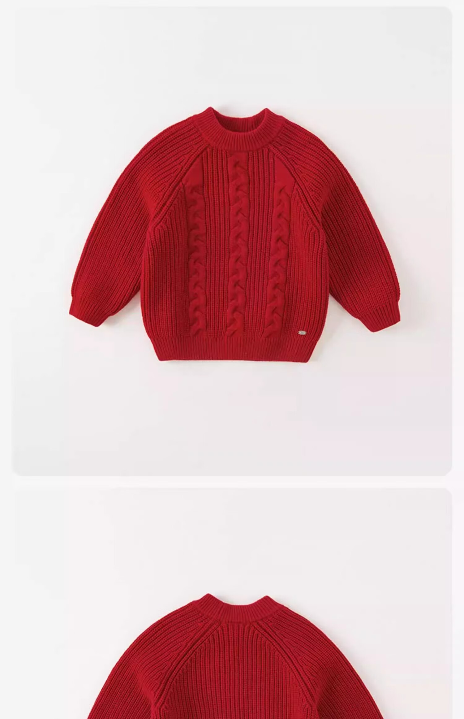 DAVE & BELLA Girls' Sweater Children's Red Knitwear Boys' Big Kids Girls' Baby White Kids Christmas New Year Clothing 13