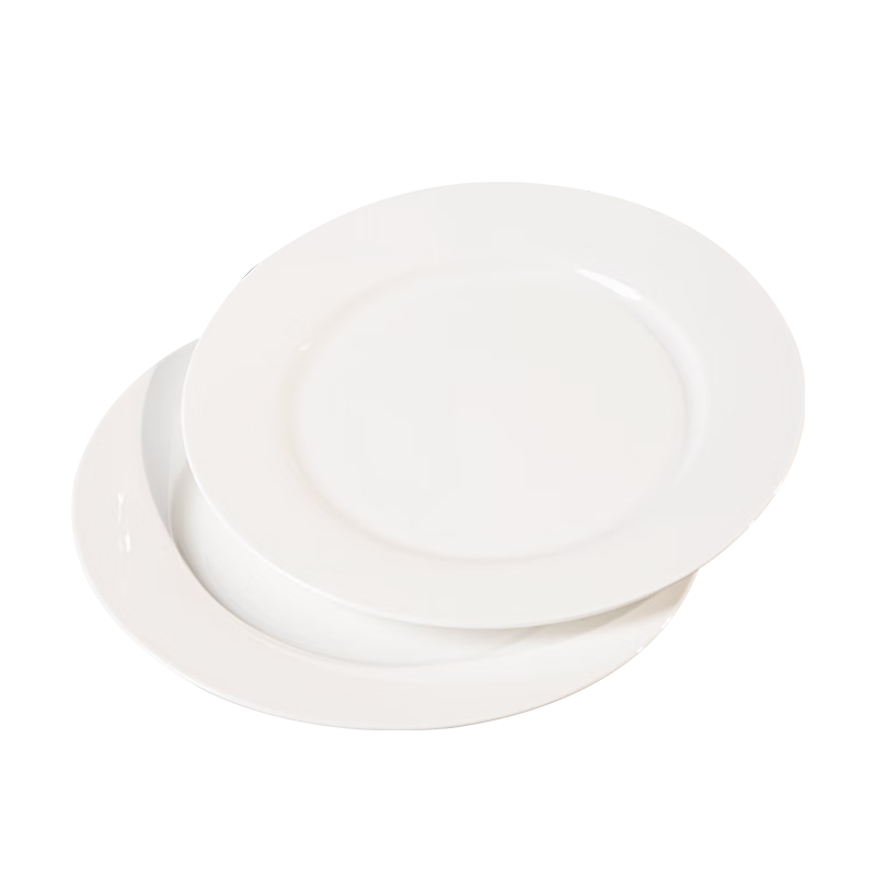 JD Original Tableware Set, Plates And Dishes for Housewarming Gift, Ceramic Household Use, Pure Bone China, Plates 10 Inches * 2