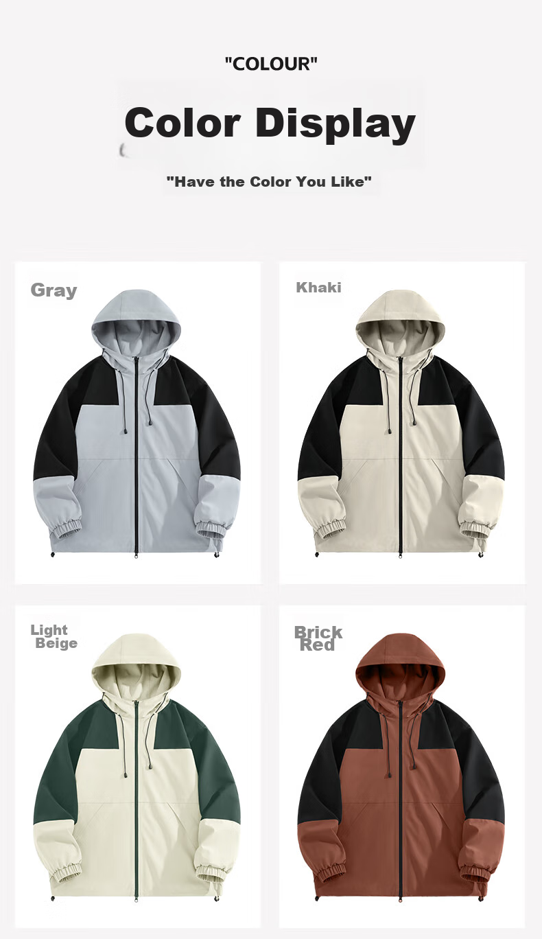 Baleno Men's Sports Woven Jacket, Spring And Autumn Outdoor Windproof Water-Resistant Casual Hooded Jacket, Simple Versatile Windbreaker 10