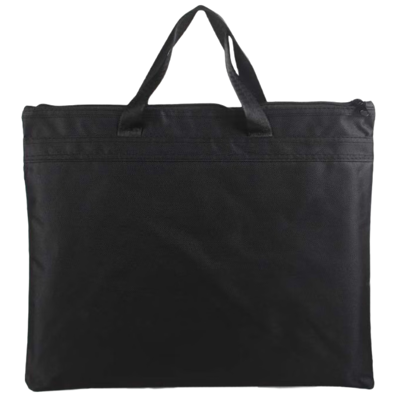 TANGO Office Handbag/conference Bag/business Bag/document Bag/laptop Bag/briefcase, Business Zipper Storage Bag, Horizontal Oxford Fabric, Black LH838