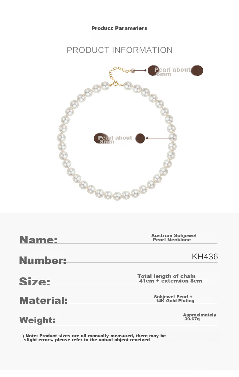 Dairuo Pearl Necklace, High Luster, Luxurious Niche Collarbone Chain, Elegant, Slimming, Practical, Gift for Girlfriend, High-End Present 3