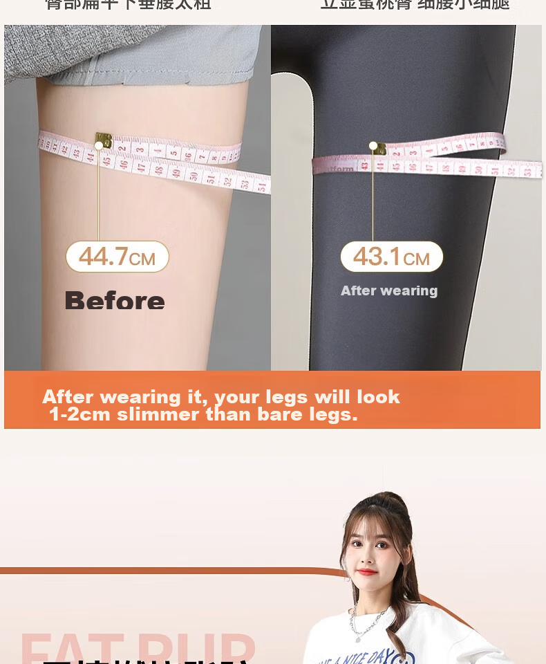 LangSha Leggings for Women, High-Waisted Tummy Control Yoga Pants for Autumn And Winter, Warm Shark Skin Pants, Elastic Butt-Lifting Suspended Pants for Outer Wear 3