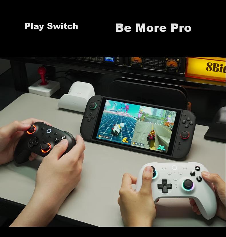 8BitDo Lie 2 True Wireless NS Version Game Controller Switch2 Dual Triggers Ns2 TMR Joystick Three-Mode PC Computer Steam The Legend of Zelda: Breath of the Wild Pokemon Legends: Arceus 6