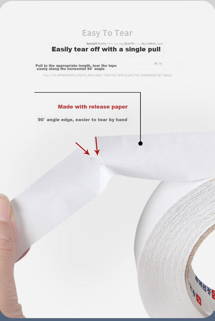 Yongguan Double-Sided Tape for Students, High Adhesive Craft Paper Double-Sided Tape Stationery, Easy to Tear And Stick, Poster Tape 25mm*10m*7 Rolls/bucket, Office Couplets Special Use, Spring Festival Couplets Adhesive Tape 5