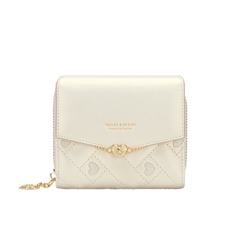 Cnoles Wallet for Women, Cowhide Leather, Multi-Card Slots, Multifunctional, Slim Design, Ladies' Coin Purse, Mother's Day Gift, Practical Present for Mom