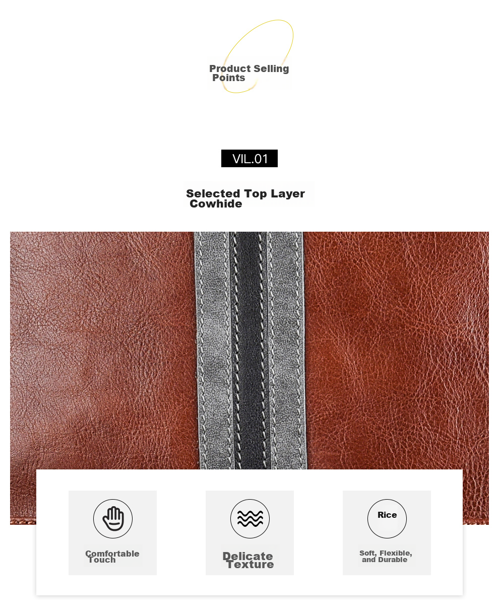 Hush Puppies Leather Backpack for Men, Large Capacity Multifunctional Laptop Bag, 15.6-Inch Travel Business Birthday Gift 2