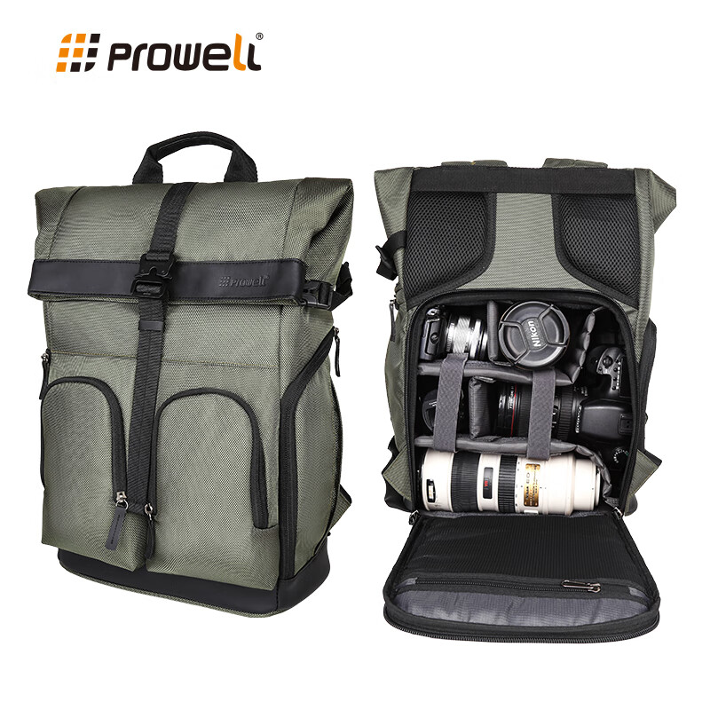Pulewei Camera Backpack, Multifunctional Professional DSLR Photography Bag, Outdoor Hiking Large Capacity Portable Multifunctional Lens Backpack