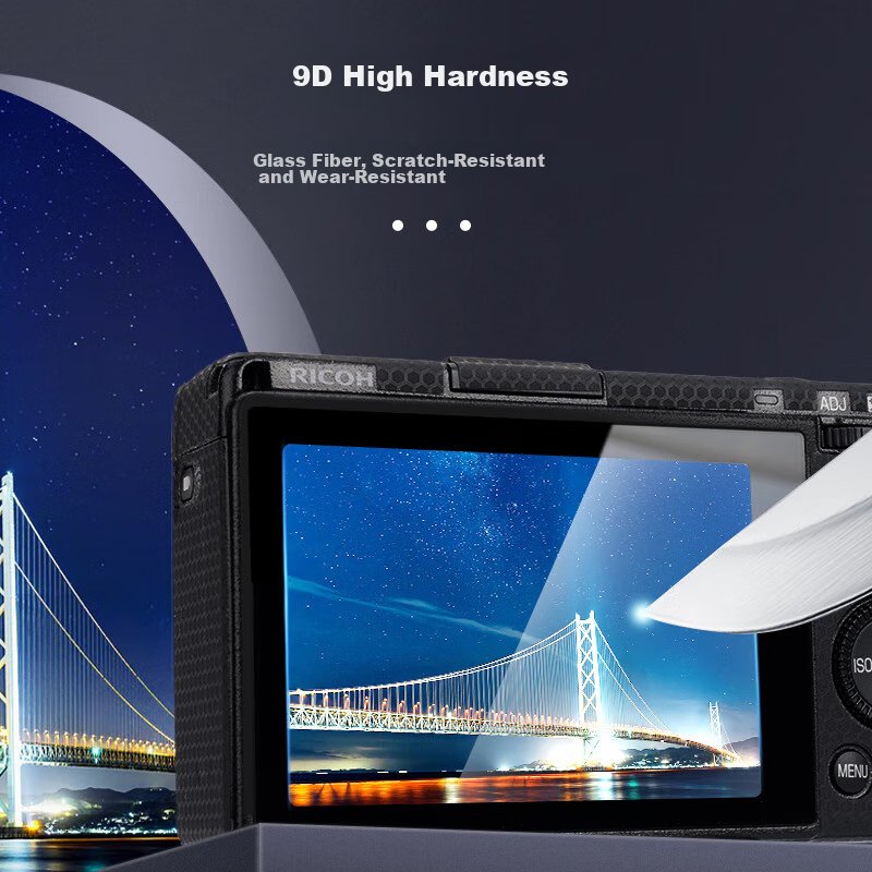 Защитная пленка JJC GSP-GRIII из закаленного стекла для камеры RICOH GR3x и GR3, аксессуары для цифровой камеры