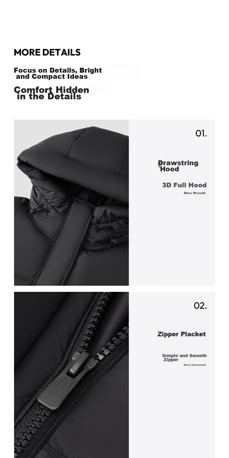 Semir Chen Duling Style Women's 90% Down Long Three-Proof Winter Loose Hooded Coat Simple 109724113001 40