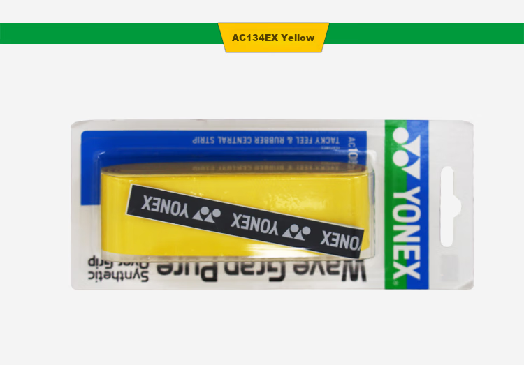 YONEX Badminton Grip Tape, Non-Slip, Sweat-Absorbing, Handle Bone Grip Tape, AC-108WEX Yellow 6