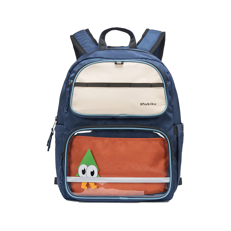 SHUKIKU Cute Children's Spine-Protecting Backpack, Stylish Elementary School Student Ultra-Lightweight Reduced Burden Backpack, Shoulder Bag, Starry Sky Blue, L Size