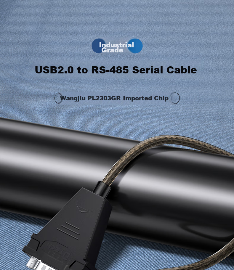 DTECH USB to RS485 Serial Cable, 9-Pin Adapter for COM Port, Debugging Cable for Laptops to Connect Attendance Machines, Barcode Scanners, And Tax Control Devices, 0.5 Meter IOT5072 1