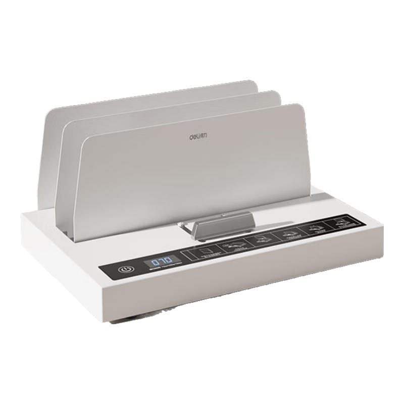 Deli 55mm Contract Bid Document File Hot Melt Glue Binding Machine, Hot Melt Financial Voucher Binding Machine, Zero Preheating Quick Binding, Digital Display Countdown, Upgraded Model 14671