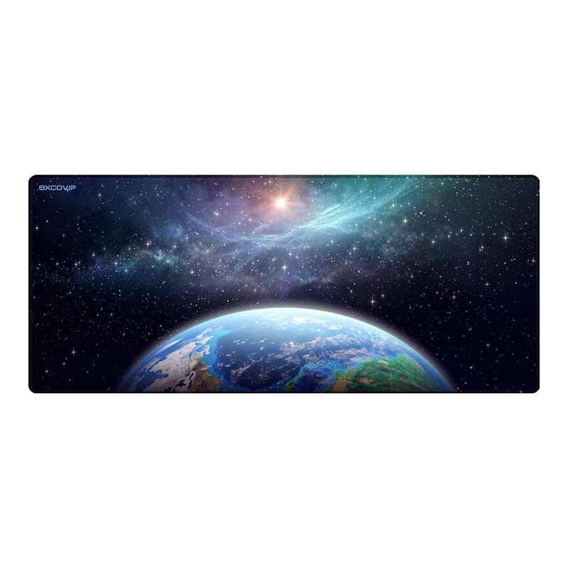 EXCO Cosmic Home Mouse Pad, Large Desk Mat 700*300mm, Laptop Office Keyboard Pad, Locking Edge, Cute Cartoon Gaming Mat 0063