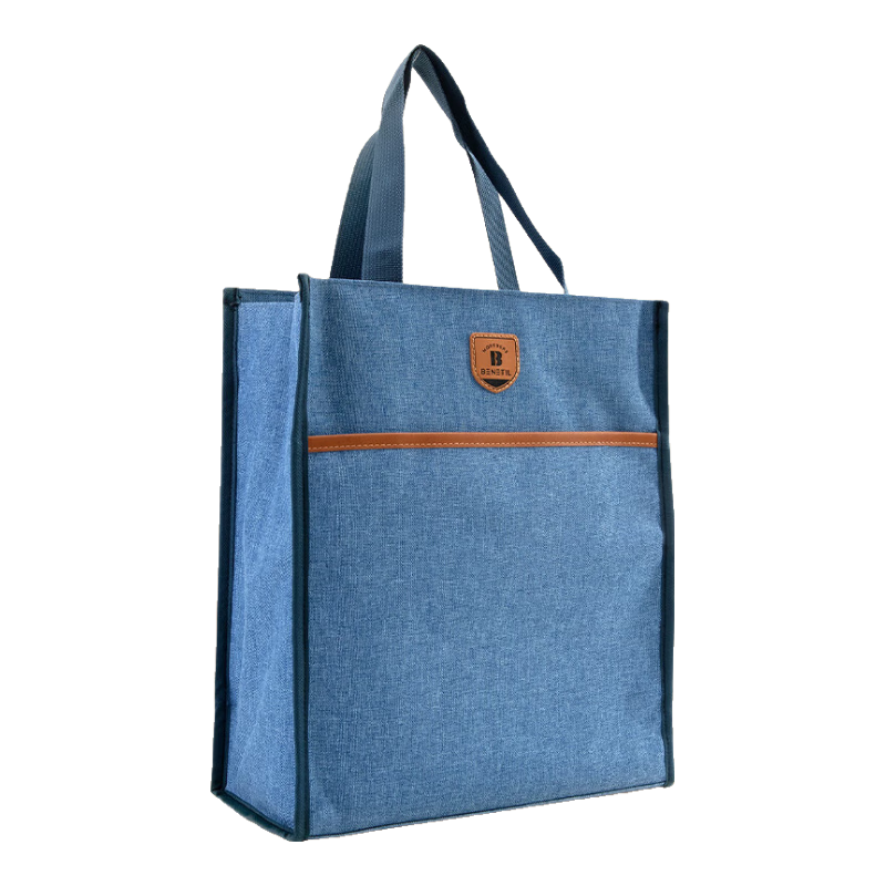 Deli Storage Bag Tutoring Bag Shopping Bag, Travel Portable Wear-Resistant Oxford Cloth Blue 72618