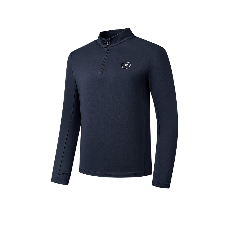 Jordan Men's Long Sleeve Sports Quick-Dry T-Shirt Half-Zip Moisture-Wicking Breathable Marathon Running Fitness Sportswear Top