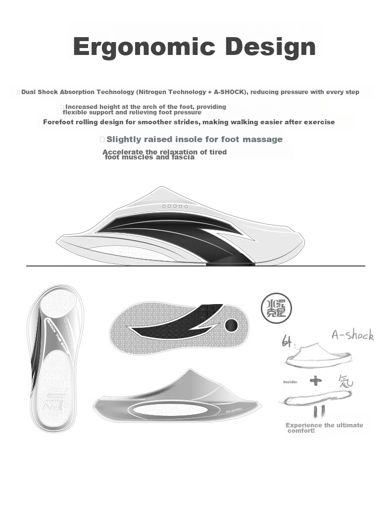 Anta Nitrogen Bubble Slippers Beach Sandals Men's Indoor Lightweight Soft Sole Outdoor Casual Basketball Slides 32