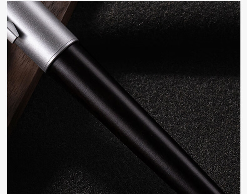 Deli Premium Ultra-Smooth Retractable Gel Pen, 0.7mm Bullet Tip, Metal Barrel, Business Wood Grain Signature Pen, Hu Ge Signature Gift Box Set, Single Pen A6Pro-07 8