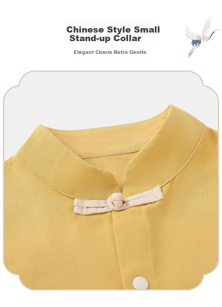 Disney Boys' Outfit Set, Children's Chinese-Style Hanfu, Autumn Tang Suit for Young Children, New Chinese-Style Clothing, Ginger Yellow + Khaki, Size 130 3