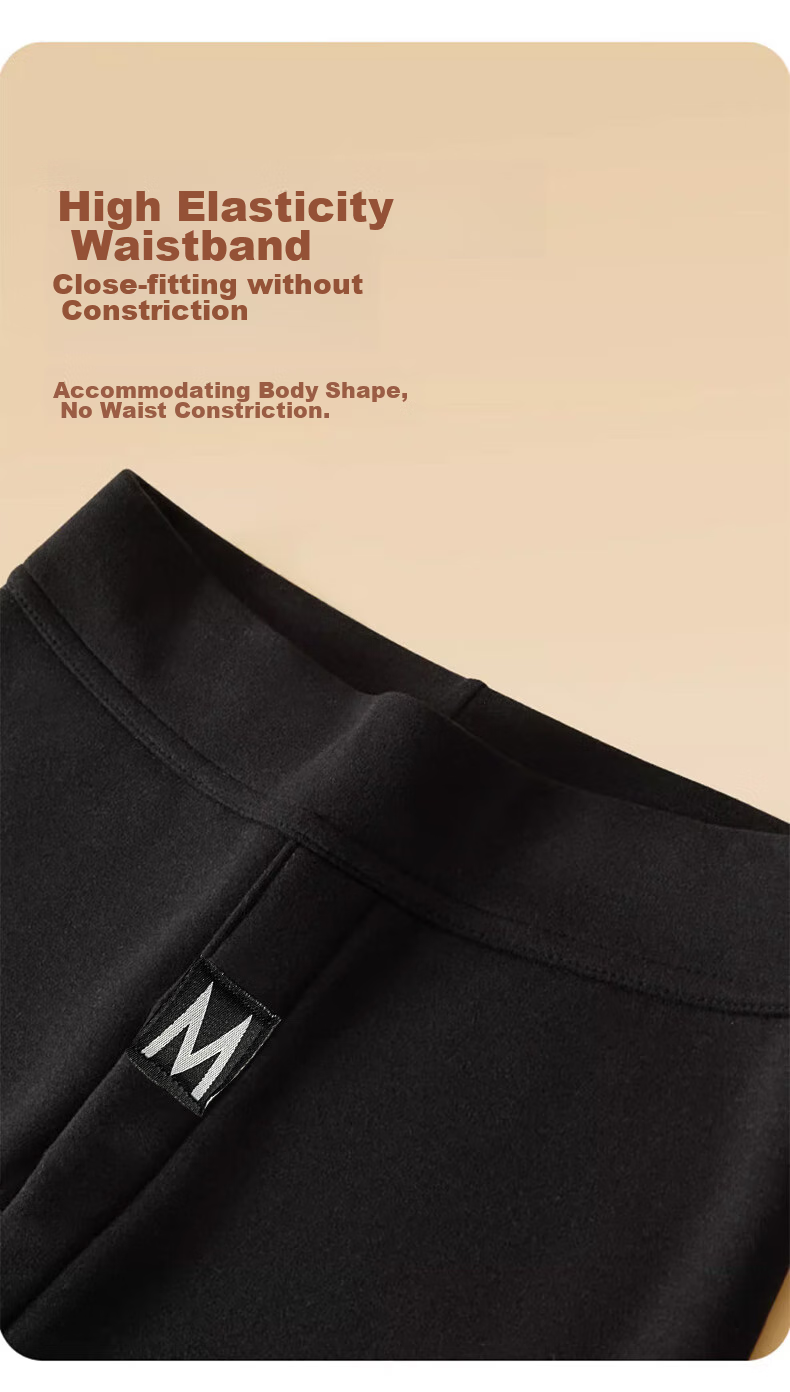LangSha Thermal Underwear for Men [26 Autumn And Winter New Product], Fleece-Lined Thickened German Wool Heat-Generating Wool Silk Knee Protection Lamb Wool Cotton Pants 18