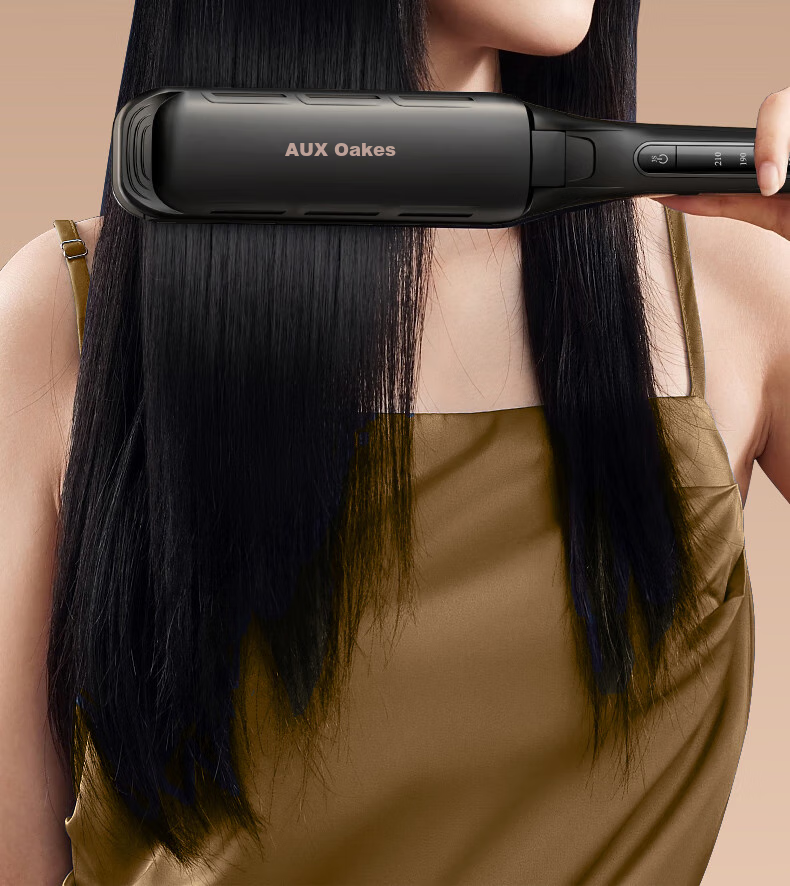 AUX Straight And Curling Iron, Dual-Use Negative Ion Hair-Friendly Anti-Scalding Flat Iron, Gift for Girlfriend's Birthday Present 12