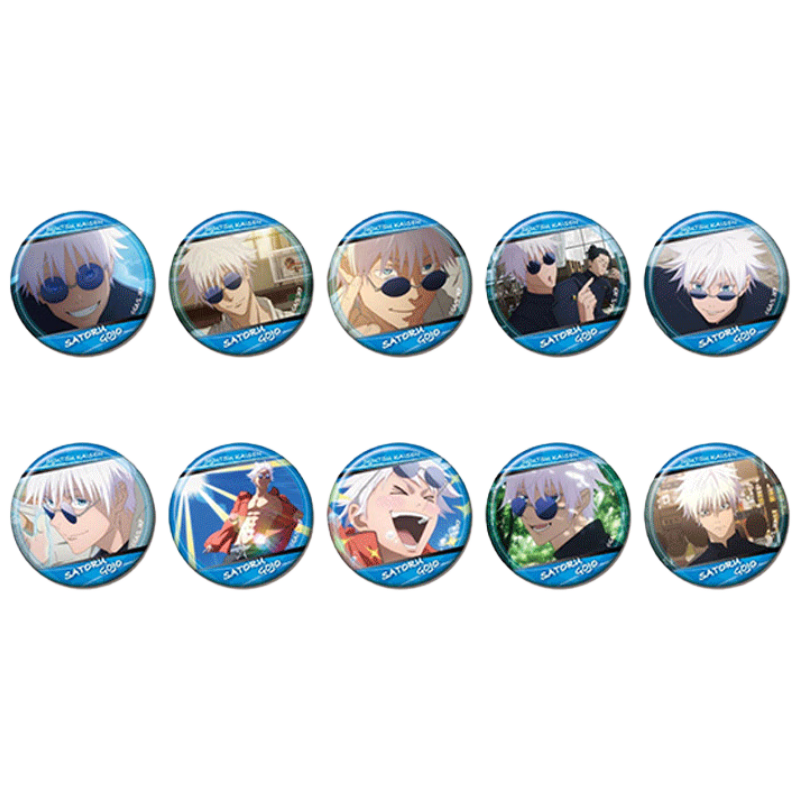 Y LINE Jujutsu Kaisen Satoru Gojo Badge Set (10 pcs/box) Merchandise for Ages 15+