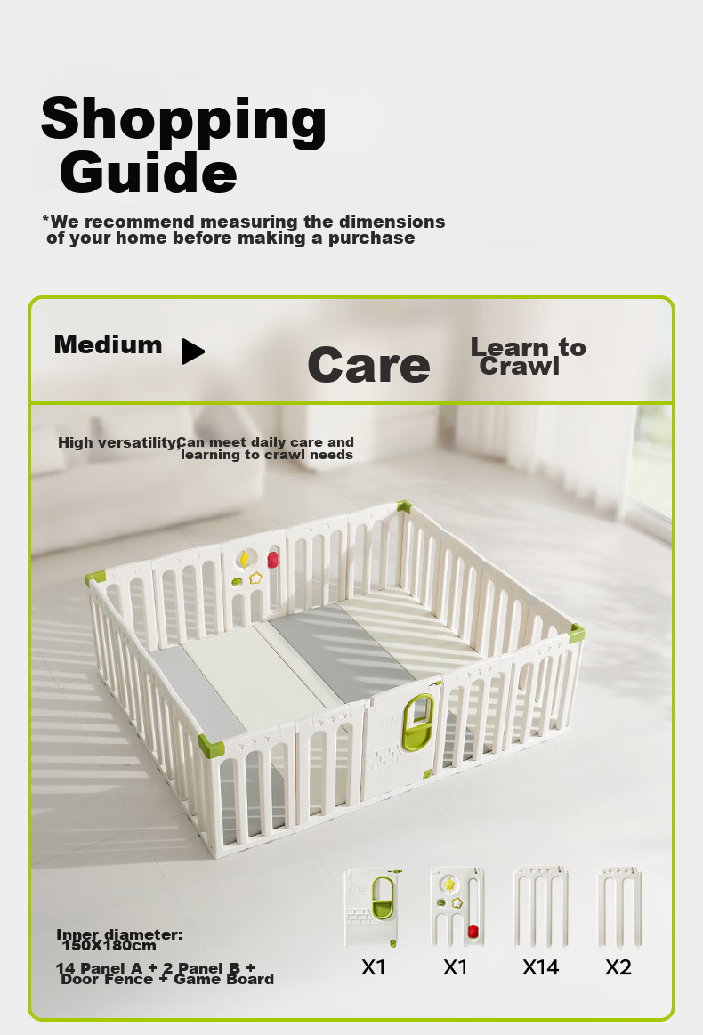 Babycare Fairy Garden Playpen Crawling Mat, Baby Indoor Safety Floor Protection Barrier, 180*200cm 23