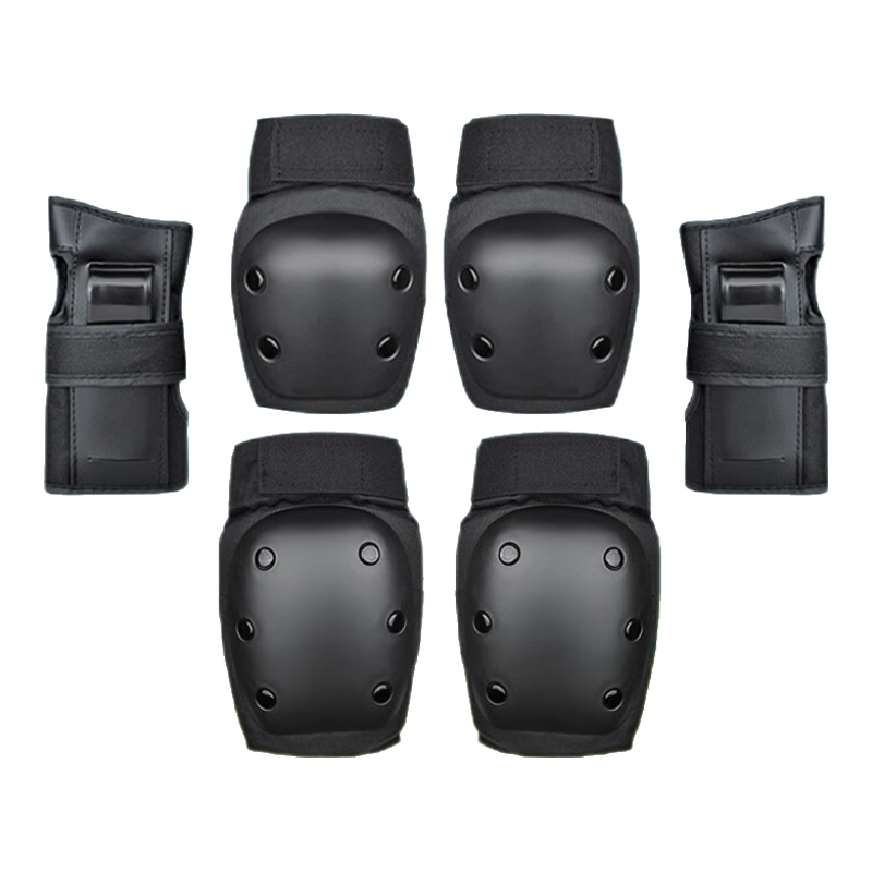 Duweike Roller Skating Protective Gear Professional Children And Adults Knee Pads Elbow Pads Palm Guards Six-Piece Set for Land Surfing And Ice Skating, Big Sea Turtle L