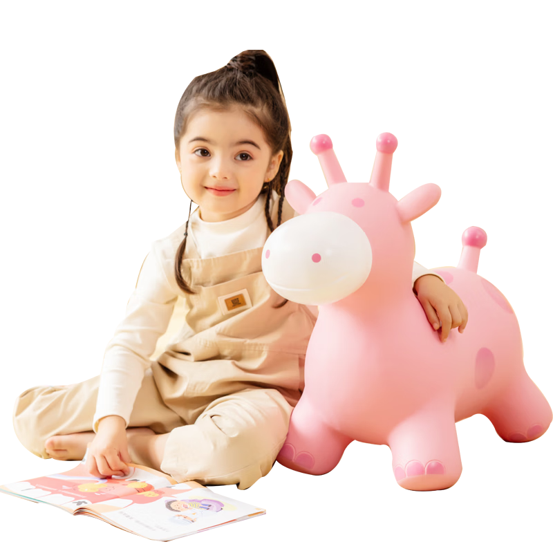 Hahaqiu Children's Toy Jumping Horse for Ages 3-6, Inflatable Pony, Kindergarten Sensory Integration, Birthday Holiday Back-To Gift