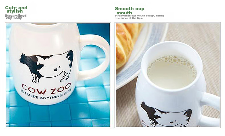 Beisesi Mug, Creative Gift, Ceramic Cup, Cloud-Shaped Milk Cup, Breakfast And Drinking Cup for Men And Women Students 4