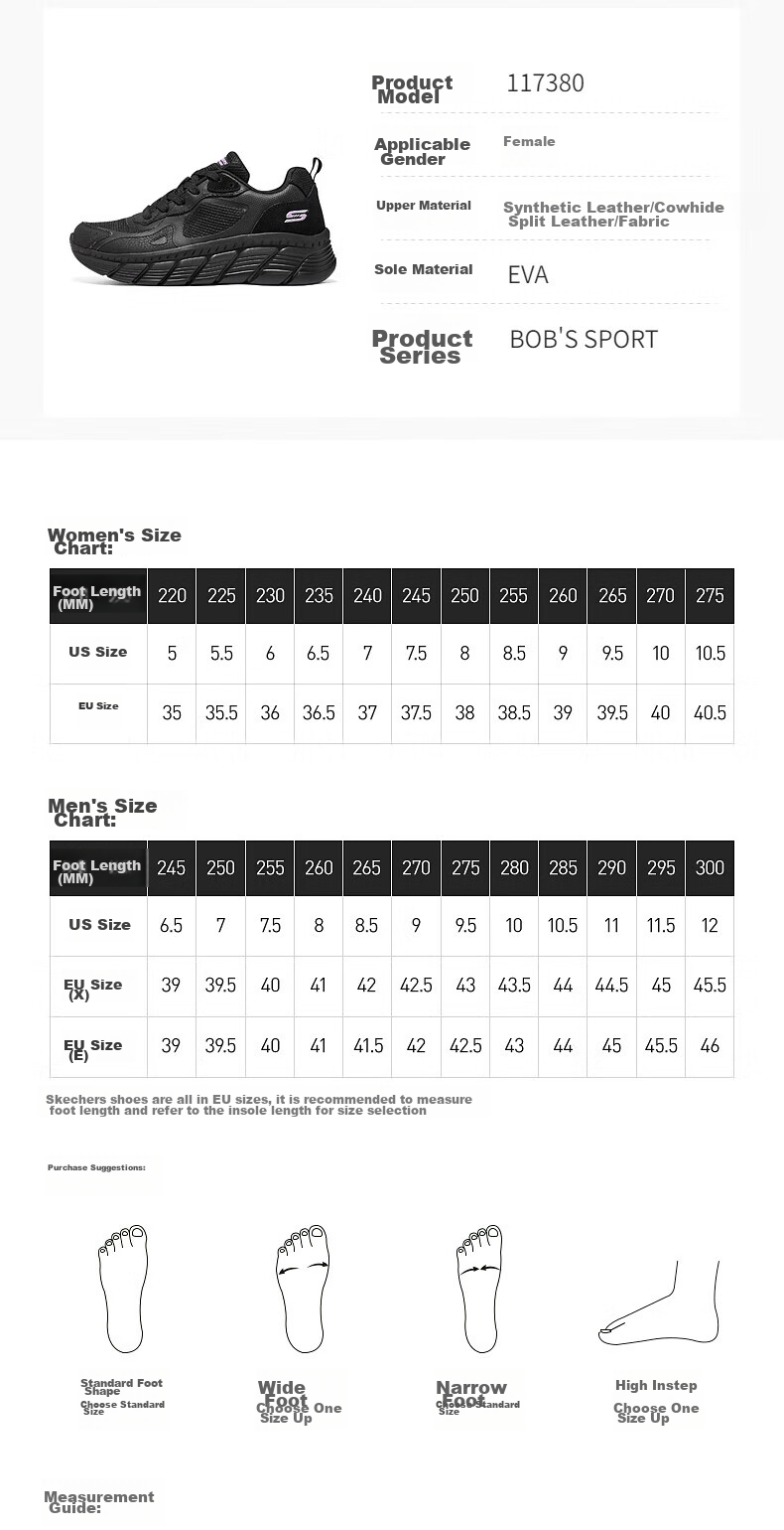Skechers Women's Shoes, Summer Thick-Soled Comfortable Casual Shoes, Soft-Soled Versatile Outdoor Sports Shoes, Running Shoes 14
