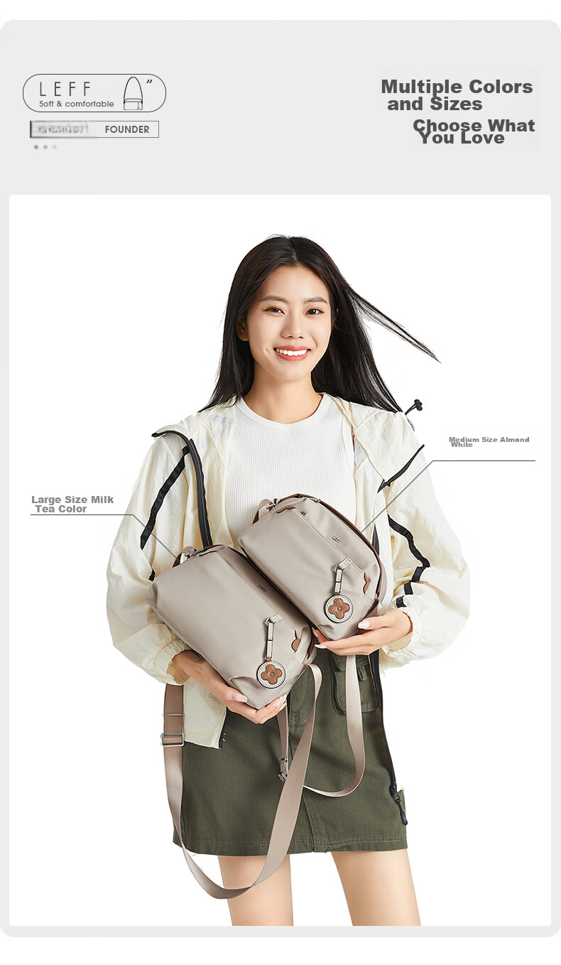 Laifu Women's Crossbody Bag, Fashionable Pillow Bag, Lightweight Versatile Mom Bag, Casual Shopping Shoulder Bag, Birthday Gift 11