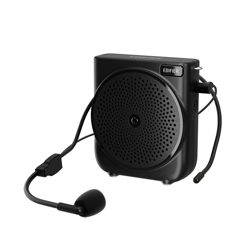EDIFIER MF3 Mini Wired Portable Amplifier, Small Bee Amplifier for Teachers, Tour Guide Amplifier, Midnight Black Speaker, Teacher's Day Gift