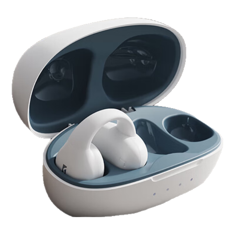 Holy Serpent Meteorite C2 True Wireless Bluetooth Headphones, Open-Ear Clip-On Bone Conduction Concept Upgrade, Air Conduction, Not In-Ear, Suitable for Sports Running, Noise Reduction, Compatible with Apple And Huawei
